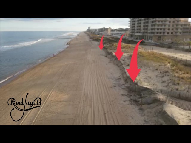 Dunes Destruction Seen From My Drone In Ocean City Maryland From The Nor Easter #oceancitymd