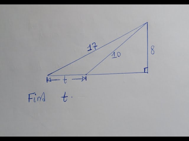 Using Pythagoras' Theorem to Solve a Challenging Question on Triangles