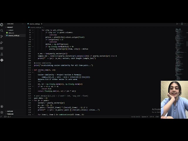 CPI analysis, Cosine Similarity, Centrality | Discrete Structure project