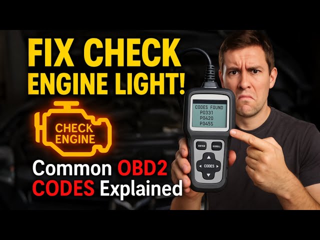 Common OBD2 Codes and What They Mean! (Fix Check Engine Light Fast)