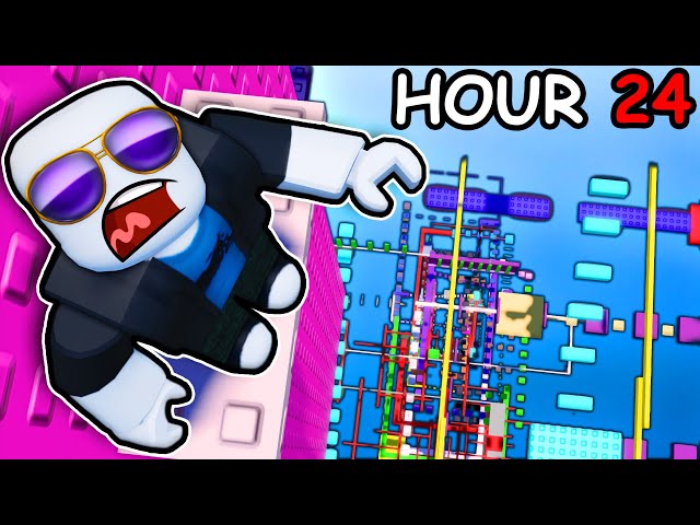 Spending 24 HOURS Completing THE HARDEST Roblox obby...
