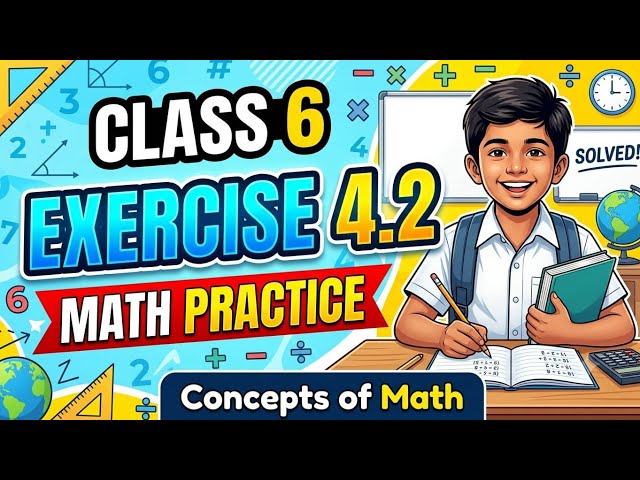 Class 6 math practice Ex no 4.2  ||@conceptsofmath1|| mathematics