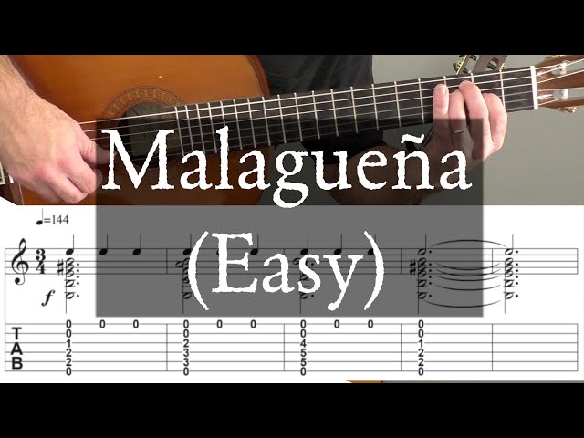 MALAGUENA - Easy Arrangement - Full Tutorial with TAB - Fingerstyle Guitar