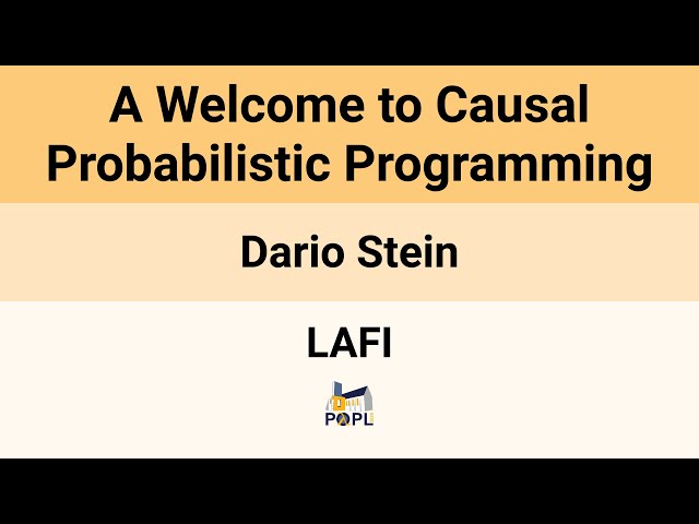 [LAFI'26] A Welcome to Causal Probabilistic Programming