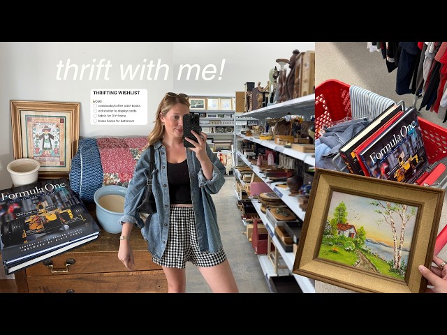 THRIFT WITH ME 🛒 home decor on a budget, furniture finds & a thrift haul!