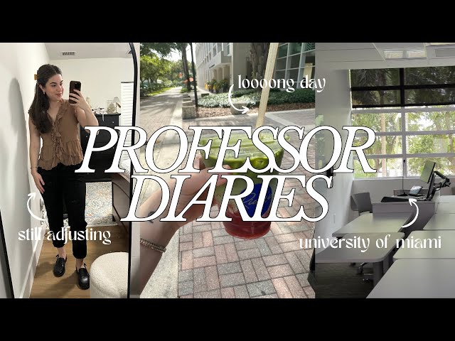typical day in the life of a college professor 📚☕