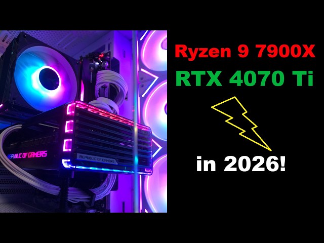 Ryzen 9 7900X & RTX 4070 Ti in 2026!  Gaming, rendering, encoding tests