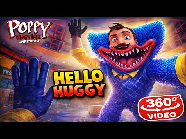 Theodore Peterson (Hello Neighbor) as Huggy Wuggy (360° Video) | Poppy Playtime - Chapter 1 | 8K