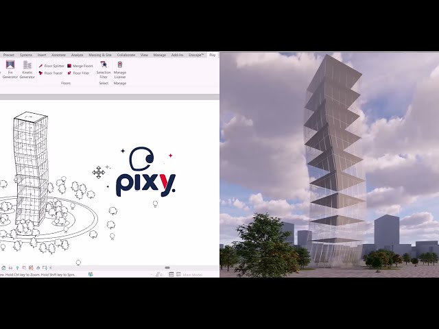 Pixy Plugin | Revit Kinetic Facade Generator Tool