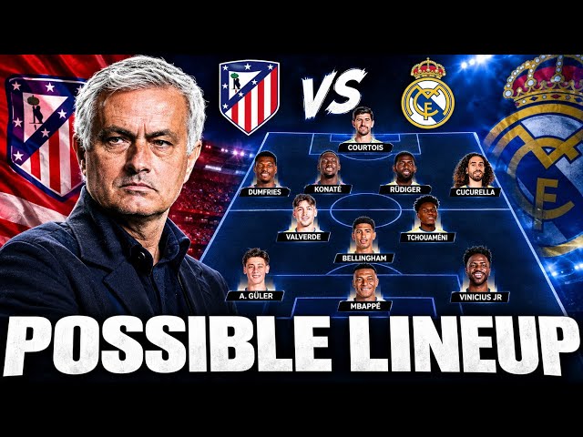 ✅ JUST NOW!! Real Madrid Possible Lineups!! Starting XI 🔥Ahead Of ATLETICO Clash!! Madrid Derby!!
