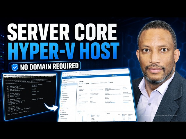 Hyper-V on Windows Server 2025 Server Core — No Domain Required