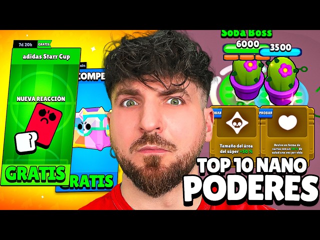 COMMUNITY EVENT AND CONTESTS !!! TOP 10 NANO-POWERS FREE STUFF AND BRAWL STARS NEWS