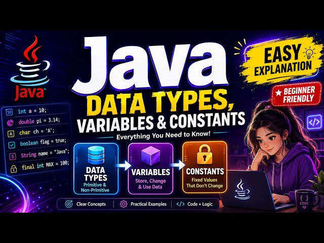     🚀 Java Data Types Made Easy | Complete Beginner Guide | Chapter 3 Part 2