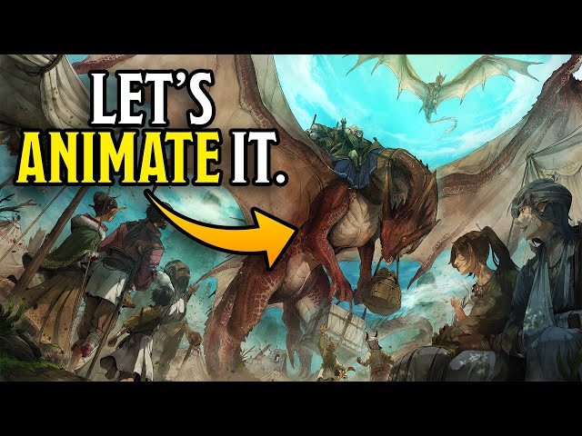 Animating Fantasy Art without AI | ft. DND Shorts' Power Word Meal