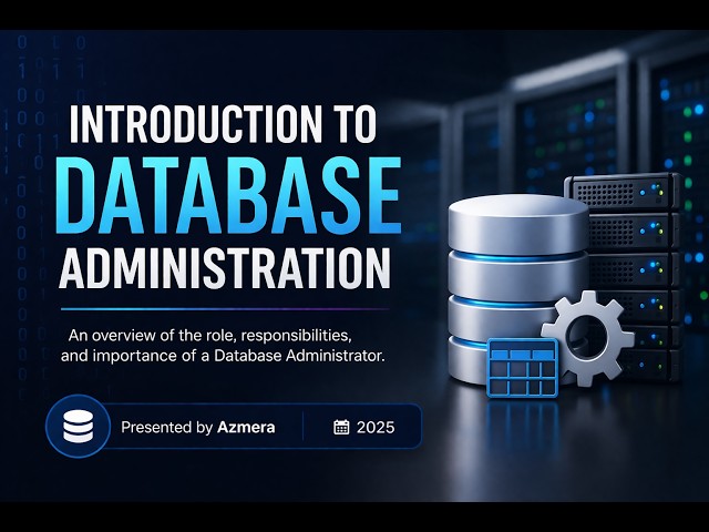 Introduction to Database Administration part 1