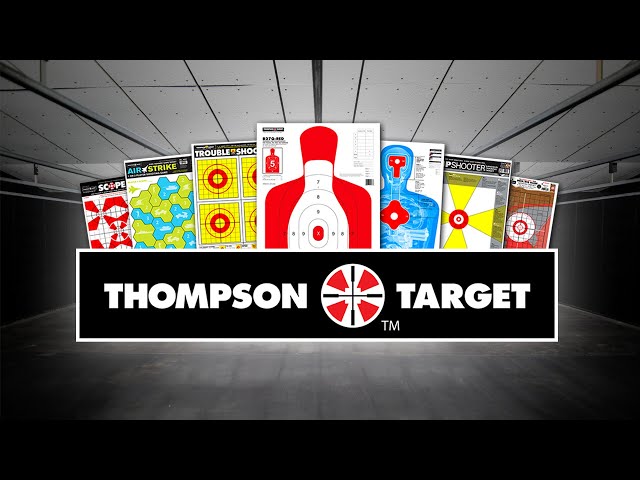 Thompson Target - Ultra Bright Premium Paper, Reactive Splatter, & Adhesive  Shooting Range Targets