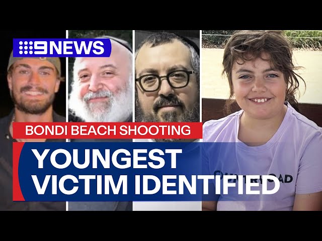 Youngest and other victims identified in Bondi Beach shooting | 9 News Australia