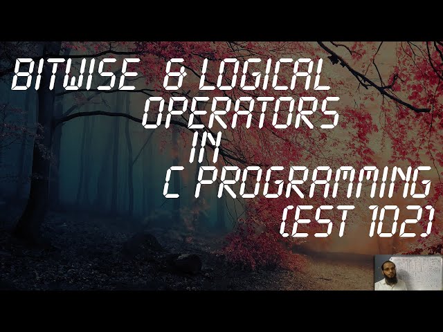 LOGICAL OPERATORS & BITWISE OPERATORS ( C PROGRAMMING _MODULE 2 ) EST 102
