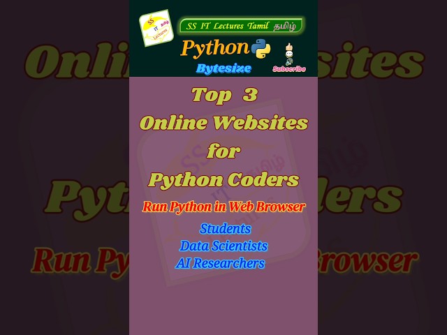 Top 3 FREE Python Coding Websites#python#tech#coding#developer#shorts#trending