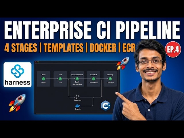 Episode 4 | Build Your First Enterprise CI Pipeline | Docker ECR Multi-Stage | Harness Zero to Hero