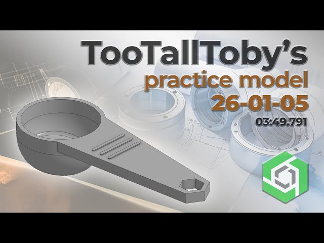 Onshape Speedmodeling Too Tall Toby Practice Model 26-01-05