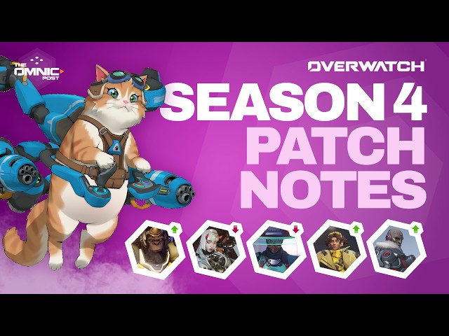 Here's EVERY Balance Change in Overwatch Season 4!