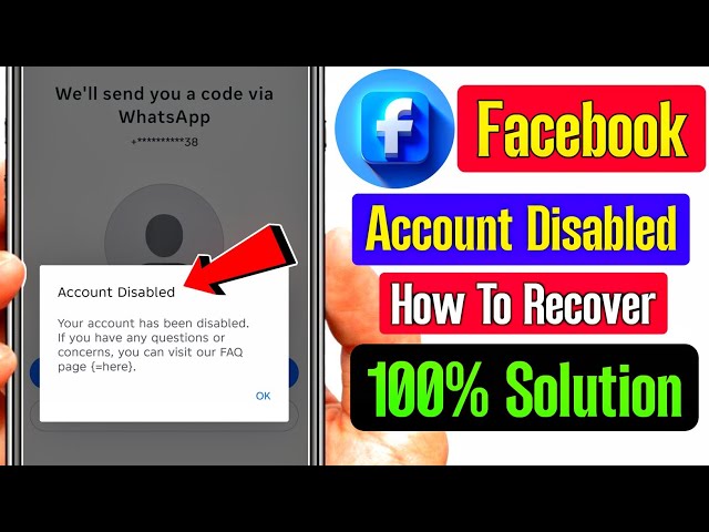 Facebook Account disabled Your account has been disabled if you have any questions | recovery 2025
