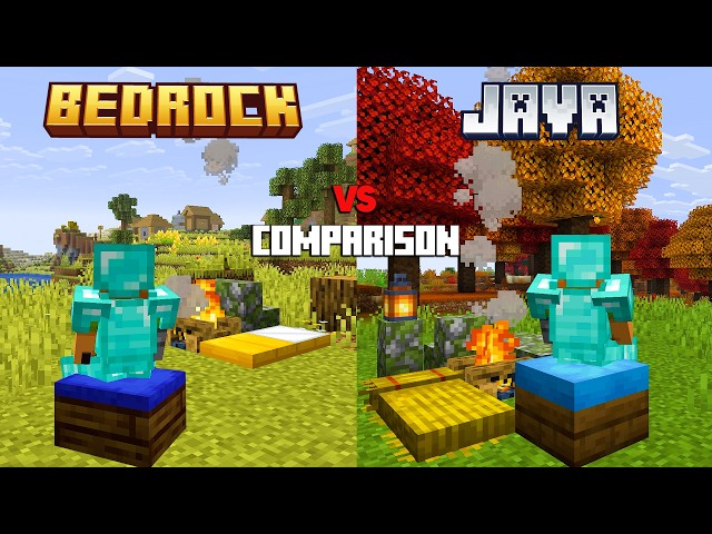 CUSHIONS Bedrock vs Java comparison (minecraft update)