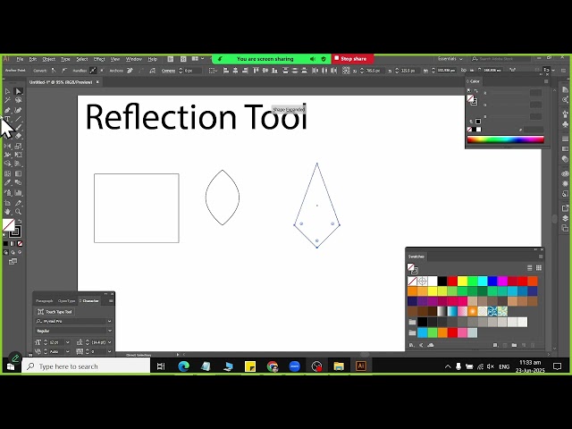 Adobe Illustrator Reflection Tool