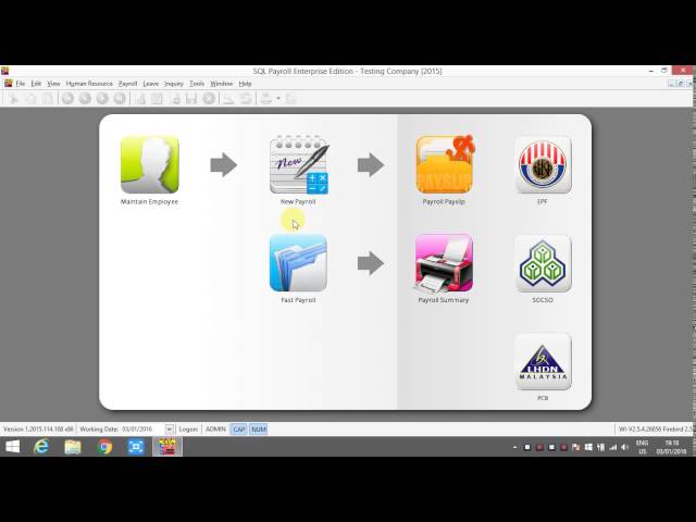 SQL PAYROLL-DEMO (MANDARIN Version)