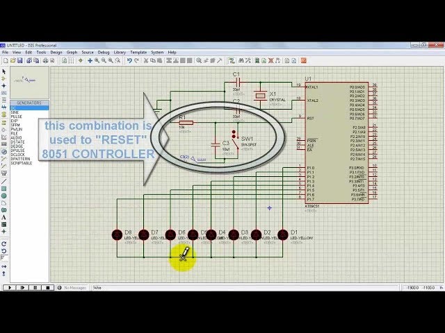 Led Blinking 8051 Microcontroller