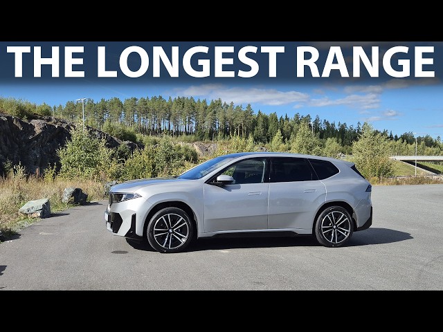 BMW iX3 50 xDrive w/20" wheels range test