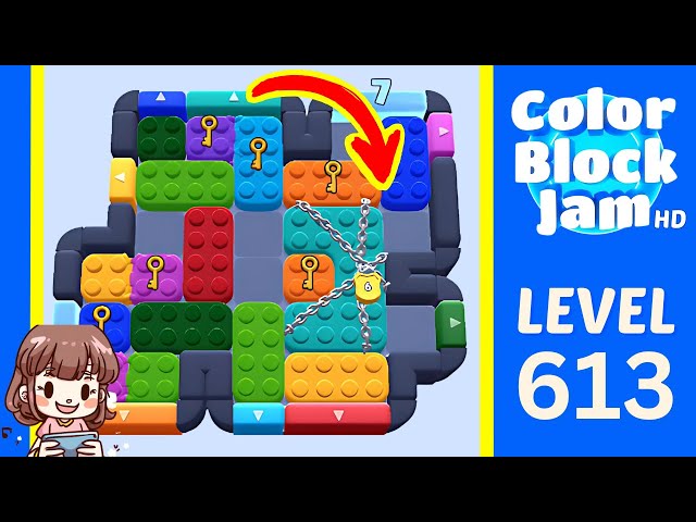 Color Block Jam Level 613 Solution Walkthrough