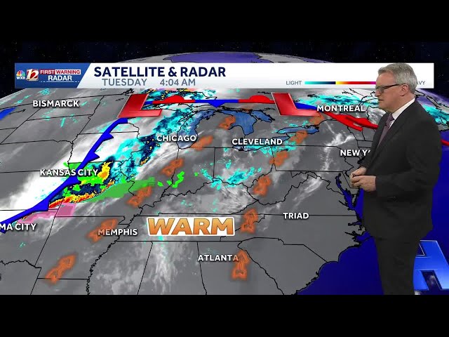 Few more hot Triad days until showers and storms cool temps down