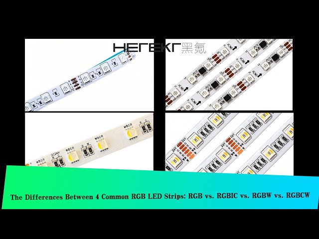RGB vs RGBIC vs RGBW vs RGBCW | LED Strip Differences Explained
