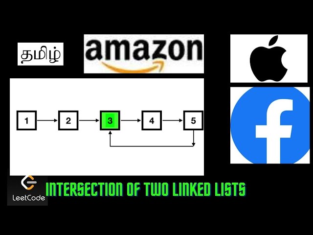 Intersection of Two Linked Lists   LeetCode  | In tamil | problem no 160