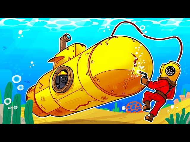 I had to repair this broken submarine and get to the surface!