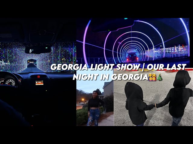 Georgia drive thru Light Show | our last moring Georgia vlog