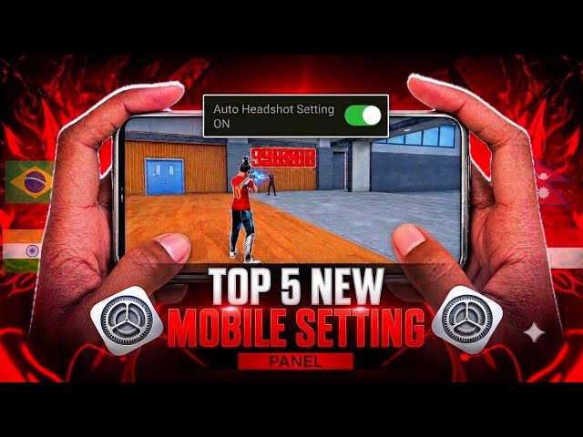 Top 5 Secret Mobile Settings 🔥| Best Mobile Headshot Settings | One Tap Headshot Setting Free Fire 👽