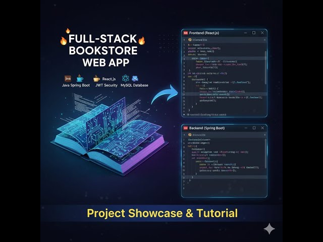 🚀 Full-Stack Bookstore App Using Java Spring Boot + React (3D UI + Security + MySQL)