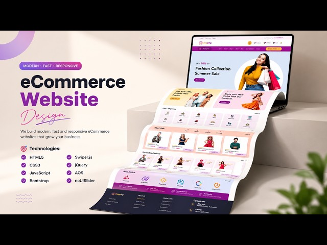 Build a Professional eCommerce Website with Bootstrap 5