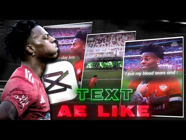 How To Make 3 VIRAL Ae Like Text Effects Capcut Pc Tutorial