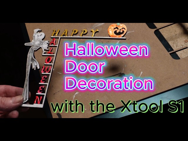 Halloween Door Decor with the Xtool S1#education #business #money #fun #art #design #halloween