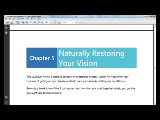 Quantum Vision System Review- See Inside The Book Here...