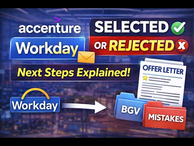 Received Workday Mail? Congratulations! 🎉 Accenture Offer Letter Process