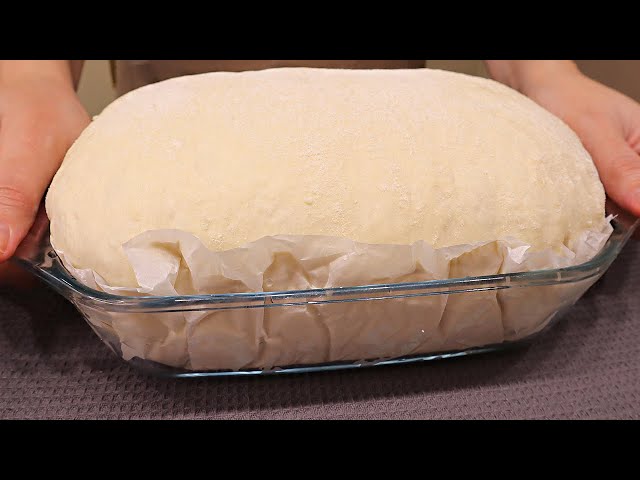Mi abuela hornea pan así. Esta receta tiene 100 años. Pan en 5 minutos. Horneando pan