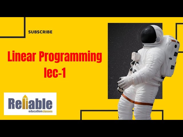 Linear Programming | Class 12 HSC CET JEE NEET | Nilesh Sir | Reliable Education Vashi