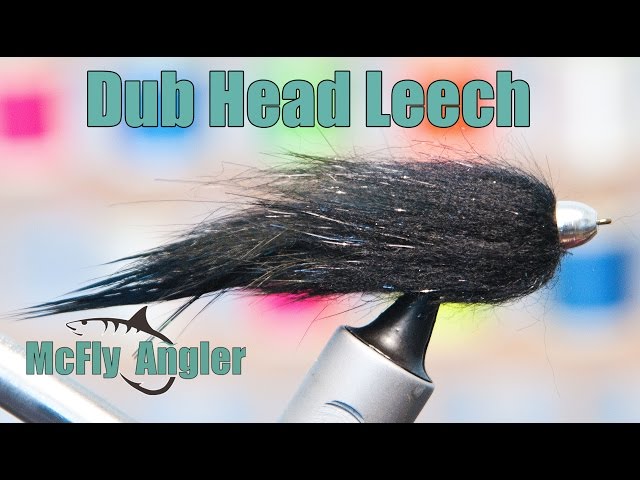 Bull Dub Leech - Underwater Footage! - Leech or dark baitfish streamer with a cone head