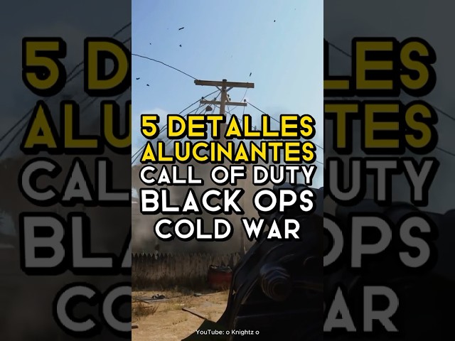 5 DETALLES ALUCINANTES DE CALL OF DUTY BLACK OPS COLD WAR #CallOfDuty #CallOfDutyBlackOpsColdWar