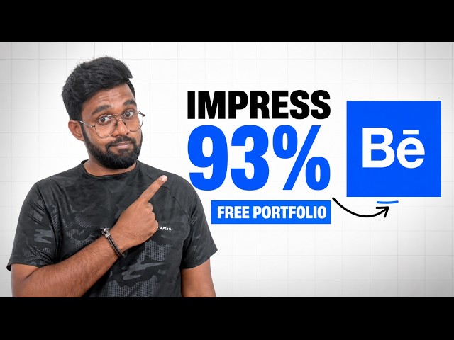 Clientලා 93%ක් පුදුම කරවන Free Professional Portfolio එකක් හදමු | Behance